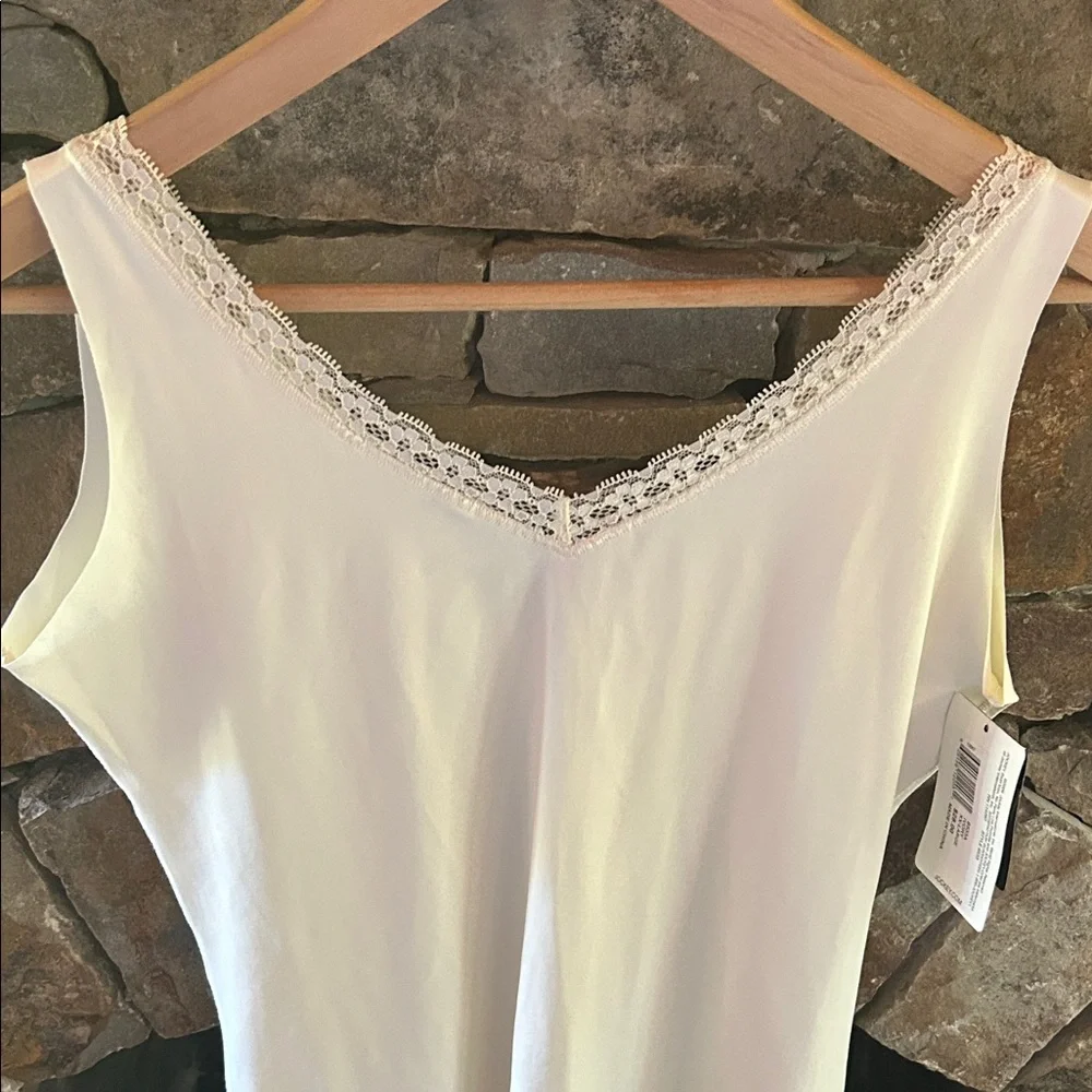 Jockey Women's Ivory Lace Camisole XX-Large; No Panty Line Promise Shaper
